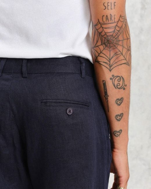 Wax London Blue Trousers for men