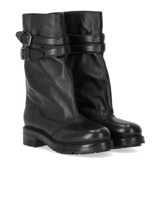 Strategia Black Biker Boot