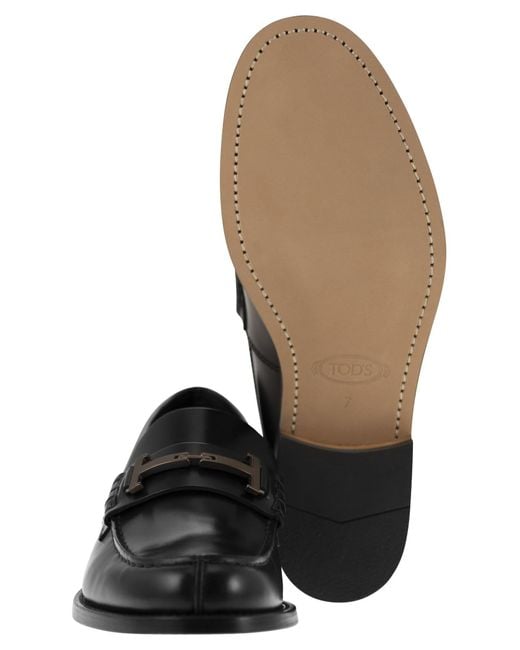 Tod's Tods zeitloser Lederläufer t in Black für Herren