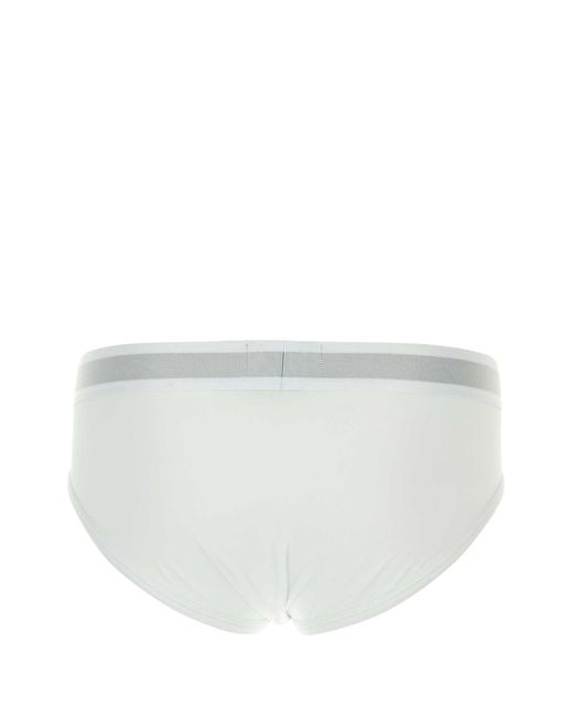 Emporio Armani White Stretch Cotton Brief