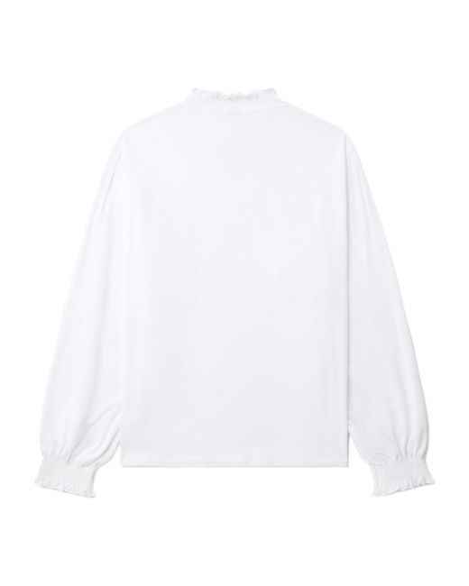 Random Identities White Ls T Shirt With Bra Logo for men