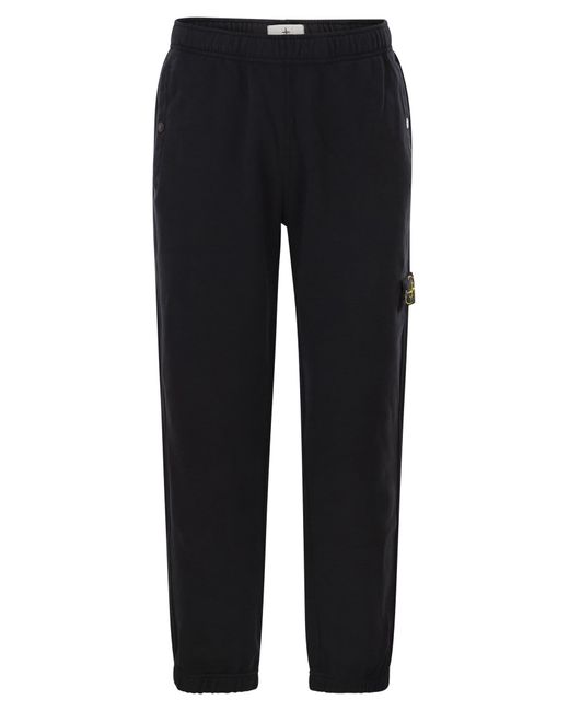 Stone Island Blue Regular Fit Jogger Trousers With Seasonal Pocket for men