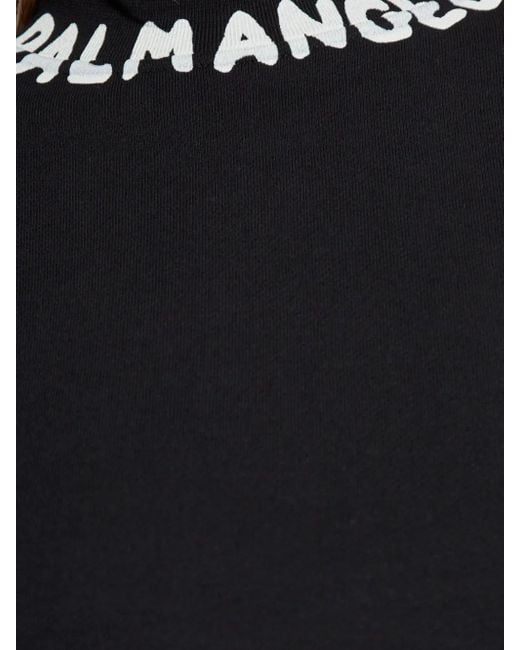 Camiseta de con estampado del logotipo Palm Angels de color Black