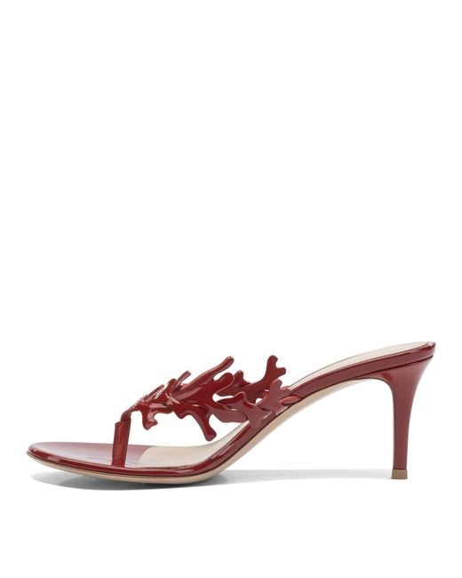 Gianvito Rossi Pink "ocean Thong 70 Mm" Mules