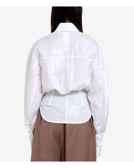 Sportmax Shirts Wit in het White