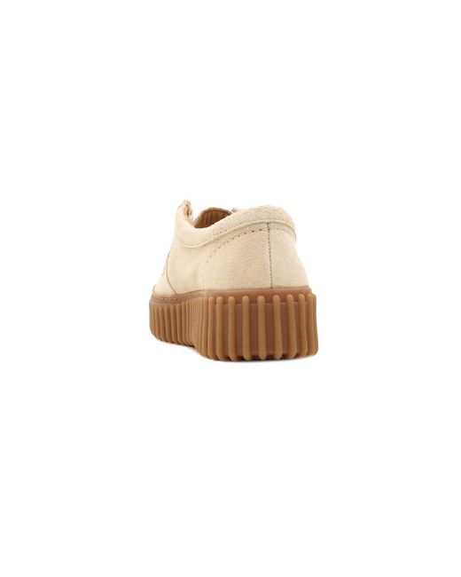 Clarks White Schuhe Beige