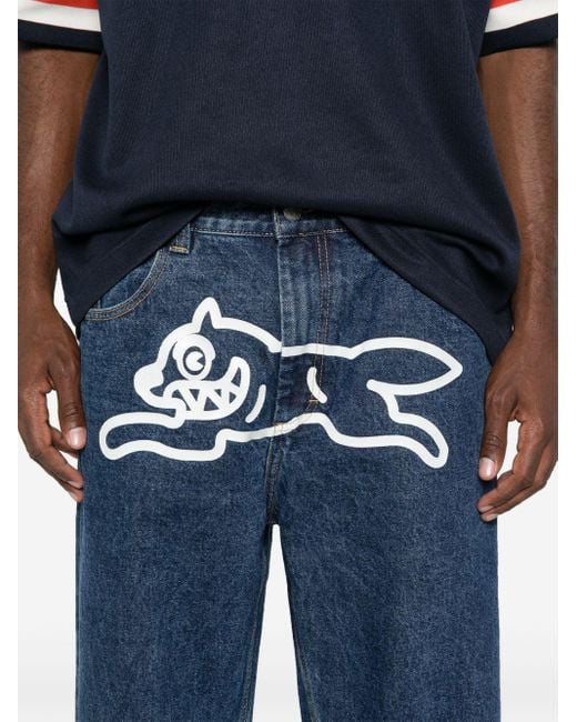ICECREAM Blue Running Dog Denim Jeans for men