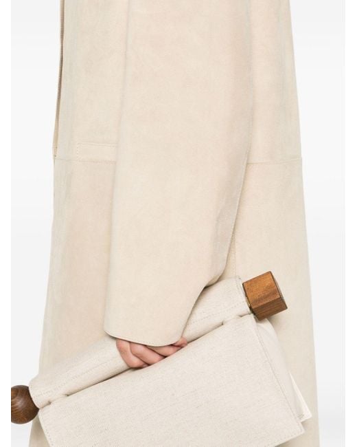Totême  Natural Suede Leather Coat