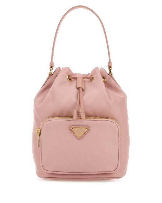 Prada Pink Re-Nylon Bucket Bag