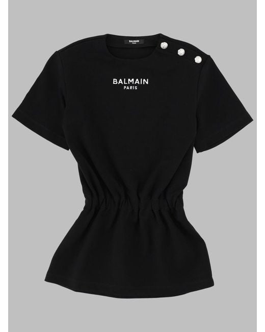 Balmain Black Mini Dress For Girls