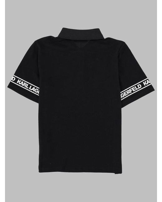 Karl Lagerfeld Black Polo
