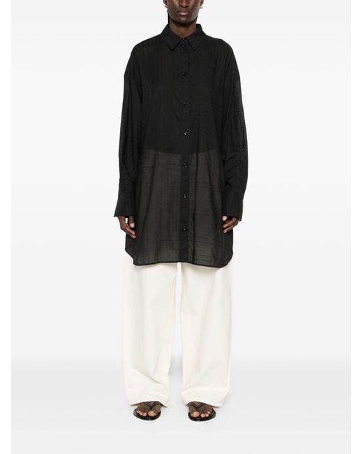 Totême  Black Cotton Blend Shirt