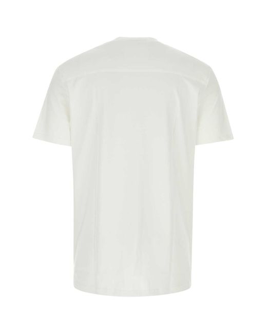 Jil Sander White Cotton T-Shirt for men