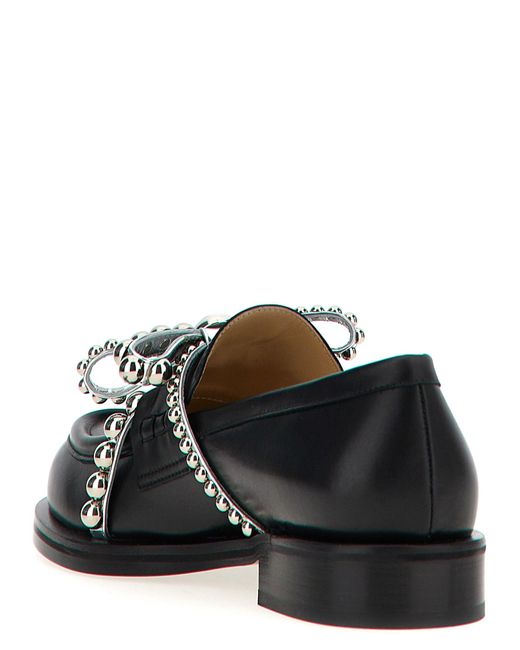 Mocasines de 'Crystal Studs' Mach & Mach de color Black