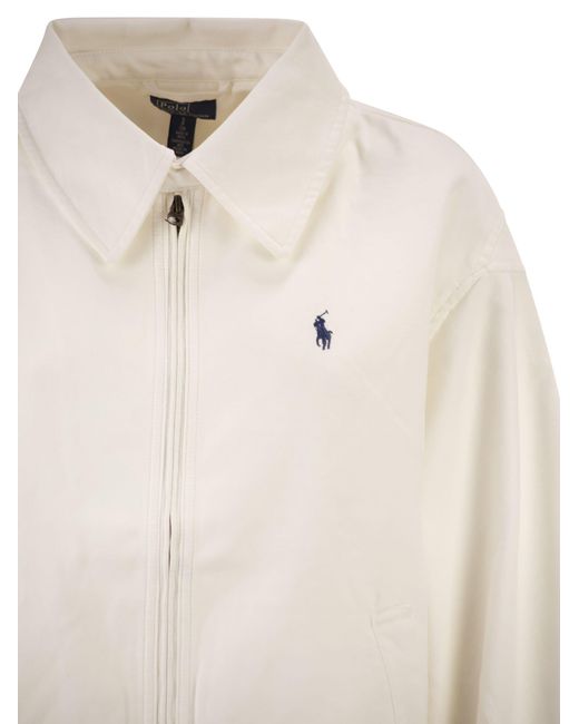 Polo Ralph Lauren White Double Sided Cotton Jacket