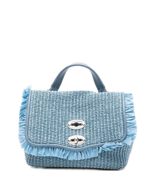 Zanellato Blue Postina Vimini Baby Handbag