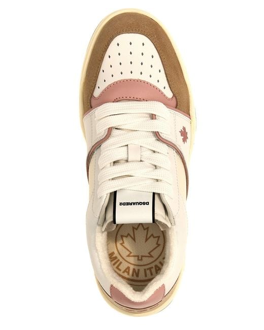 DSquared² Low-Top Sneakers in het White