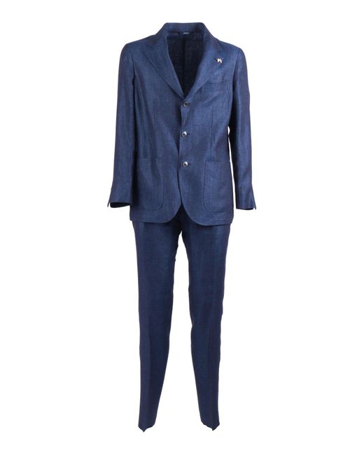 Tombolini Blue Zero Gravity Linen Suit for men