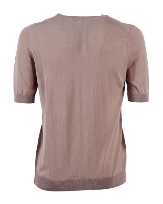 Ballantyne Brown Short Sleeve Pullover