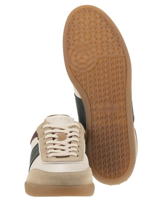 Tod's Multicolor Suede Leather Tabs Sneakers for men