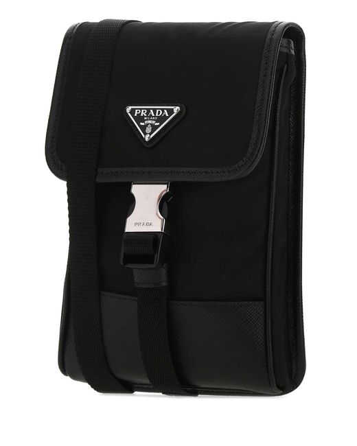 Prada Black Re-Edition Recycled Polyamide Phone Case