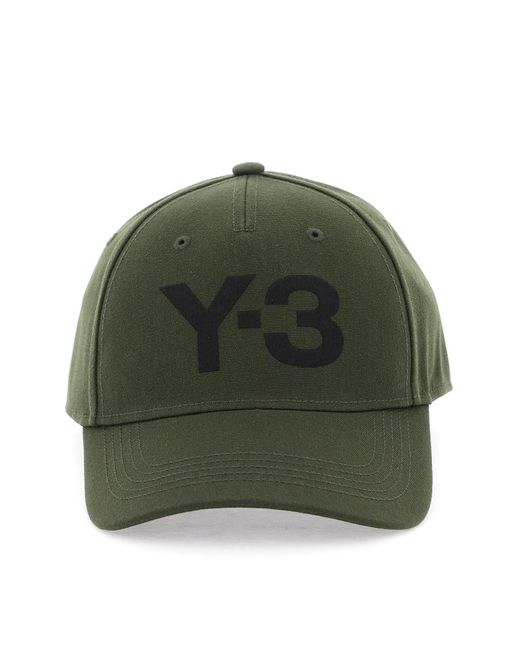 Y-3 Honkbalpet Met Logo -borduurwerk in het Green voor heren