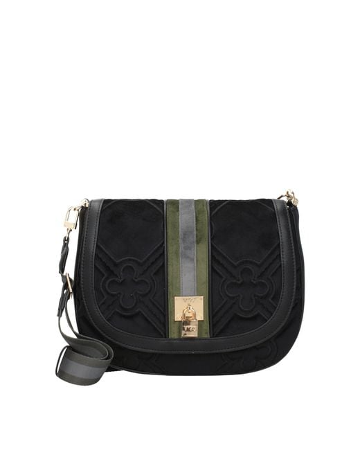 V73 Black Crossbody Bags Fabric