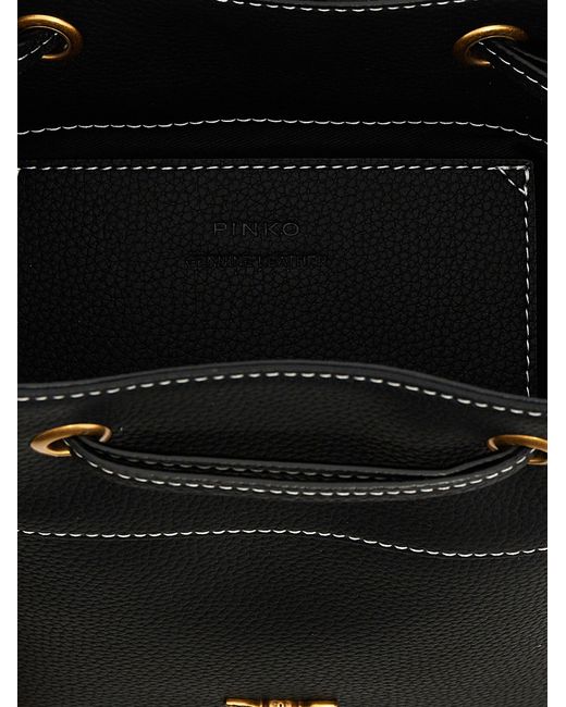 Pinko Black Mini Bucket Bag