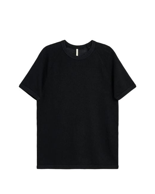 sunflower Black Mesh Raglan Tee