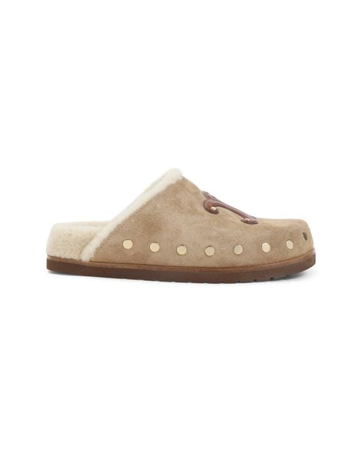 Céline Natural Triomphe Wedge 15Mm Mules