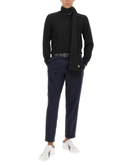Paul Smith Black Jersey With Logo for men