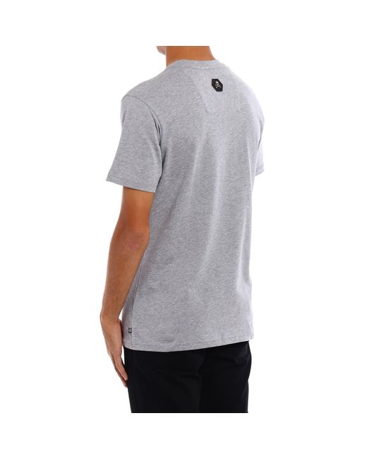 Philipp Plein Gray Cotton Logo T-shirt for men