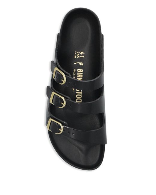 Birkenstock Slippers Met Gesp in het Black