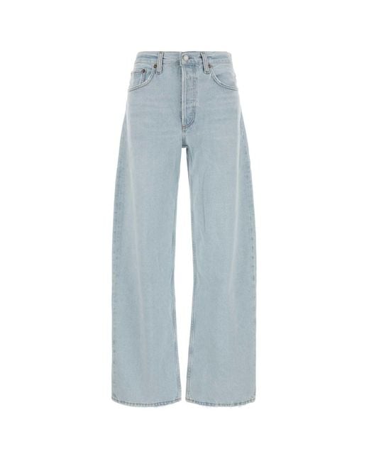 Agolde Blue Denim Arc Jeans