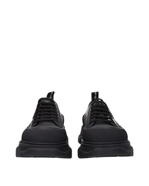 McQueen Black Alexander Mc Queen Sneakers/ Leather