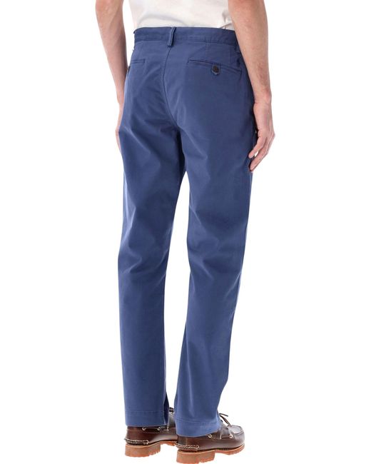 Polo Ralph Lauren Blue Bedford Stretch Cotton Trousers for men