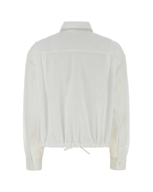 Marni White Relaxed Solid Shirt