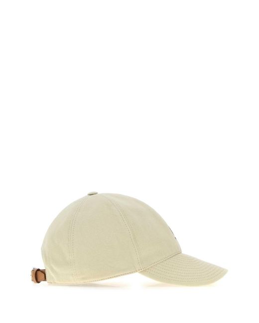 Prada Metallic Cotton Baseball Cap For for men