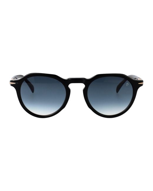 David Beckham Blue Round Sunglasses Db 1171/S 2 M2 for men