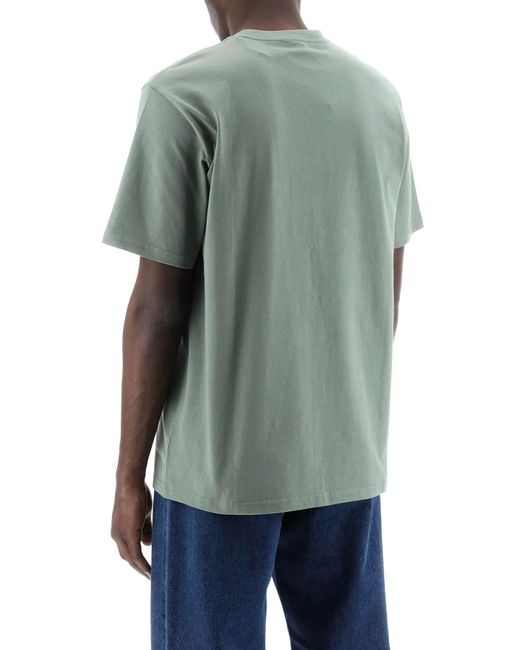 Carhartt T -shirt Met Borstzak in het Green voor heren