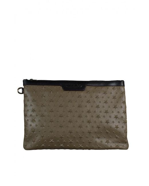 Jimmy Choo Brown Derek Clutch Bag