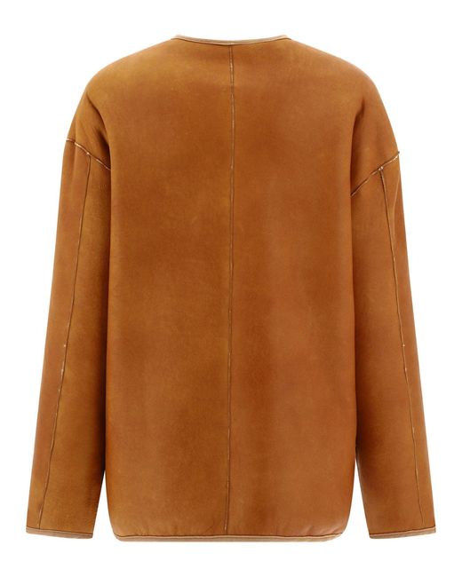 Giovi Natural Reversible Shearling Jacket Jackets