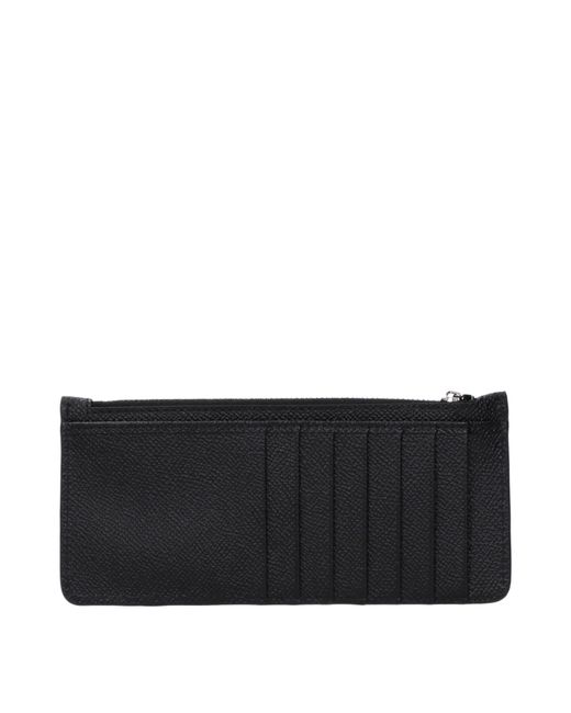Dolce & Gabbana Black Leather Card Holder