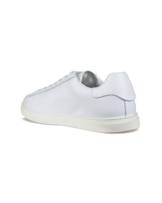 DSquared² White Leather Sneakers With Iconic Logo Detail