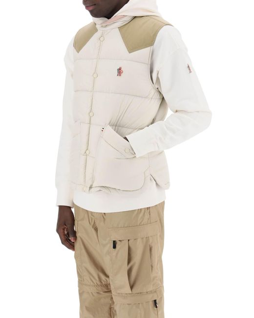 Gilet Veny Imbottito di 3 MONCLER GRENOBLE in White da Uomo