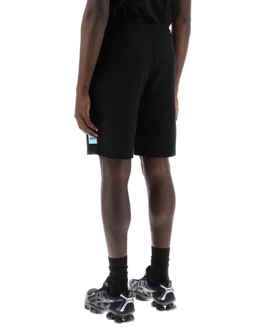 HUGO Diz Sweat Shorts in het Black voor heren