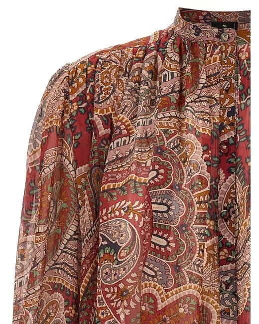 Etro Floral Paisley Blouse in het Brown