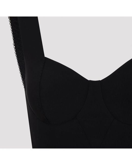 Elisabetta Franchi Black Lingerie Dress