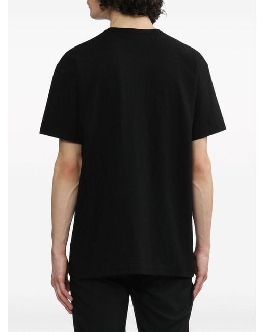 Comme des Garçons Black Comme Des Garcons Logo Cotton T Shirt