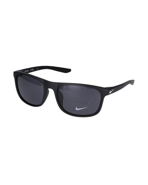 Nike Black Endure Rectangular Frame Sunglasses